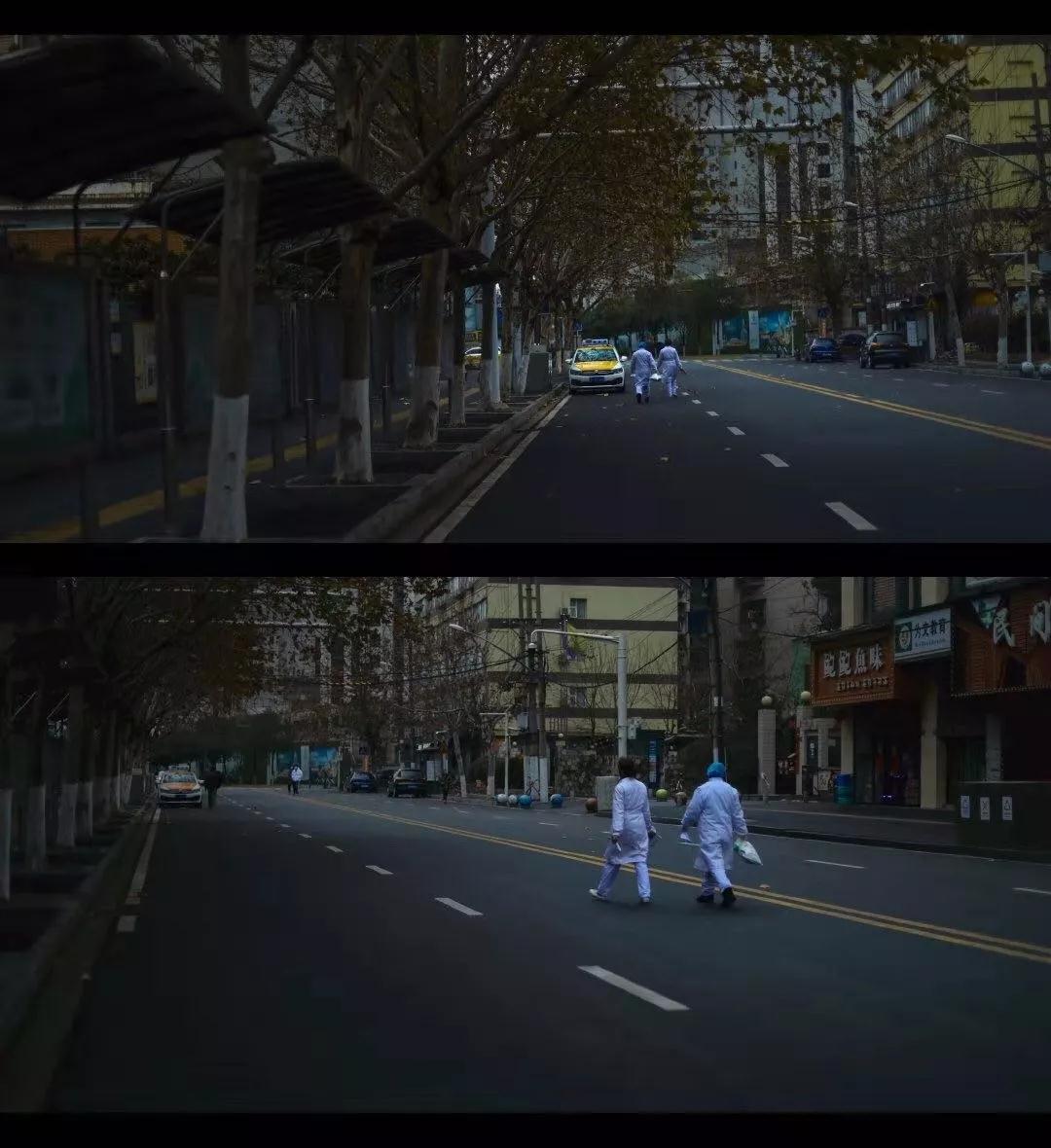 怡境战疫日记:在武汉清晨7点送护士上班